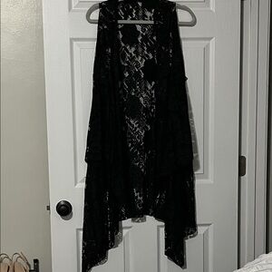 Black Lace Vest